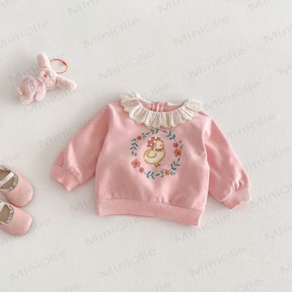 Lace für Baby und Kleinkinder / Gamaschen mit Schleife - Rosa Spitze - 3-5J - image 4