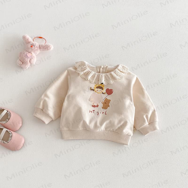 Lace für Baby und Kleinkinder / Gamaschen mit Schleife - Weißes Spitze - 3-5J - image 6