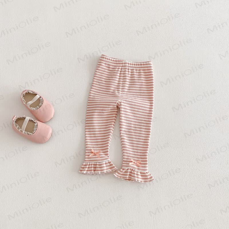 Lace für Baby und Kleinkinder / Gamaschen mit Schleife - Gamaschen in Rosa und Weiß - 3-5J - image 8