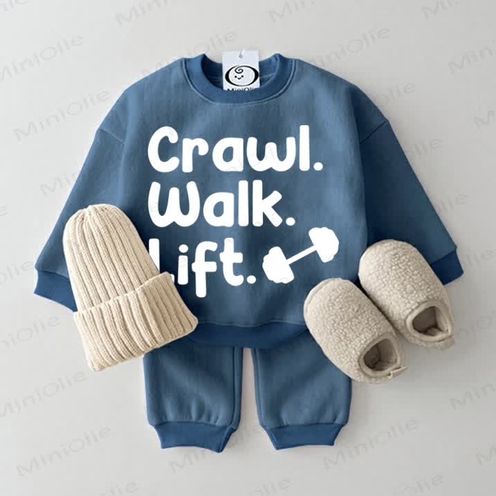 CRAWL. WAIK. LIFT. Baby Sportanzug, Blau - Set - Blau - 2-3J - image 1