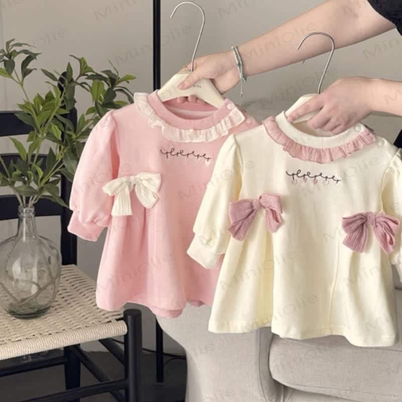Kleid für Baby Mädchen mit Schleife - image 1