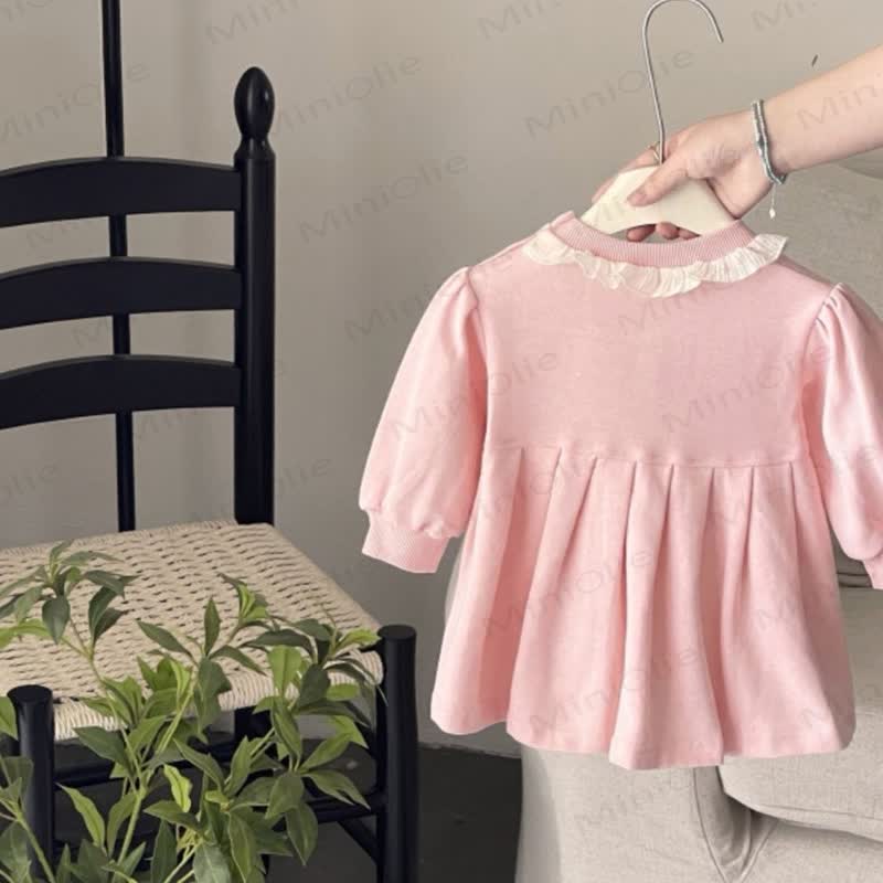 Kleid für Baby Mädchen mit Schleife - image 4