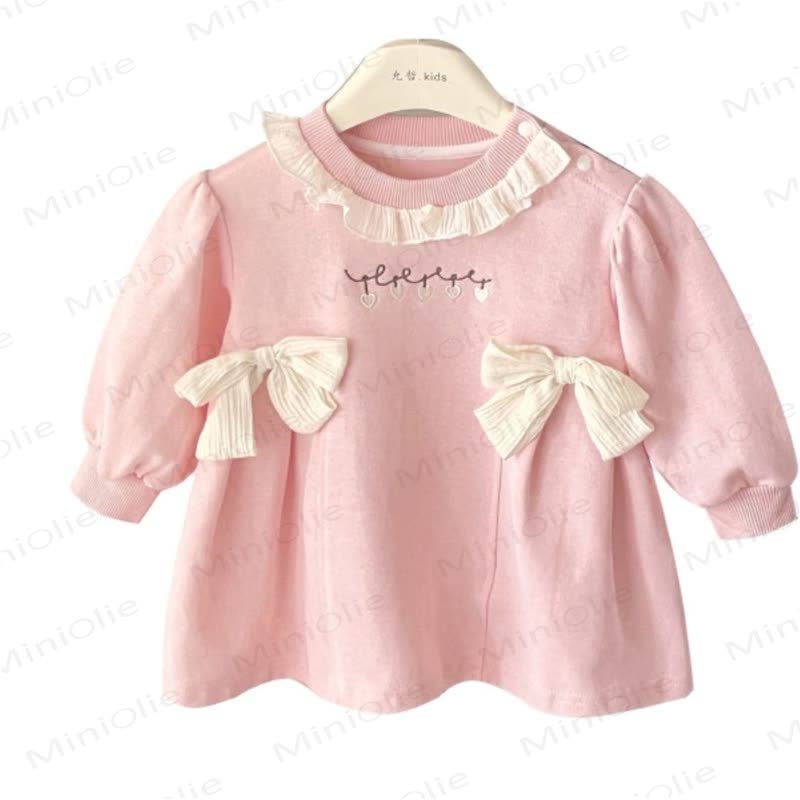 Kleid für Baby Mädchen mit Schleife - image 5