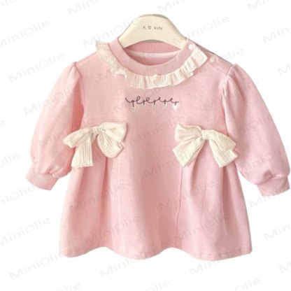 Kleid für Baby Mädchen mit Schleife - image 5