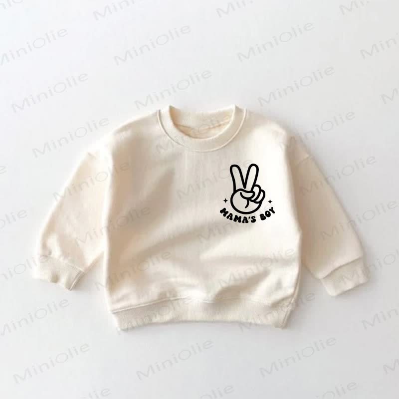 MAMA'S BOY Baby Kleinkind Creme Sweatshirt - image 2