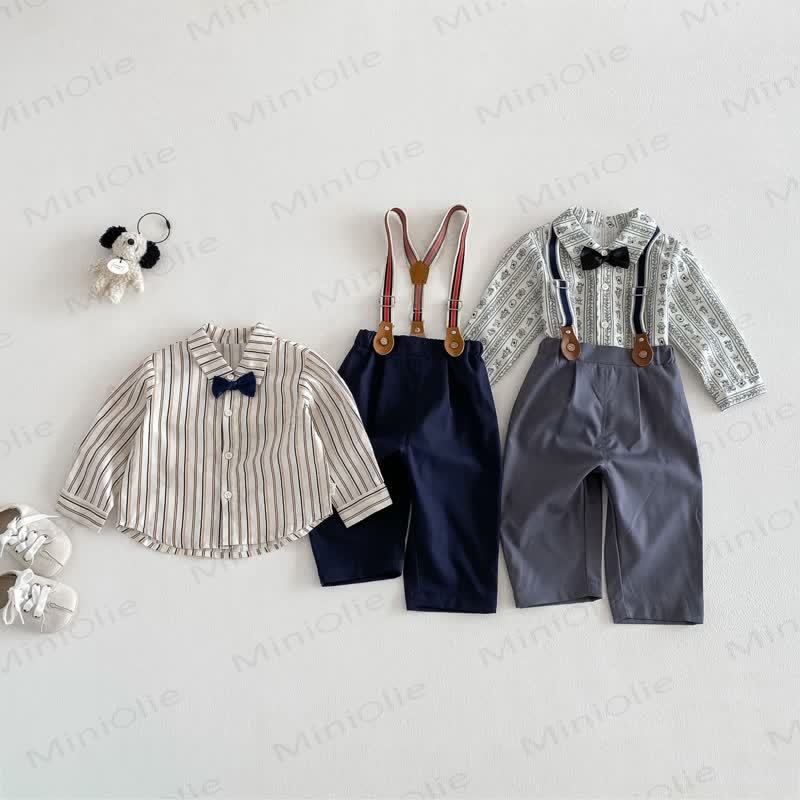 Baby und Kleinkind für Jungen , Einfarbig / Spitze mit Schleife - image 2