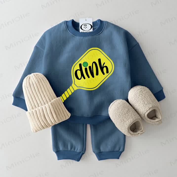 DINK Baby Gelb Pickleball-Schläger Sportanzug 2-teiliges Set - Blau - 2-3J - image 1