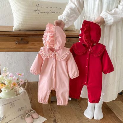 Baby Strampler mit Blume und Hut - image 2