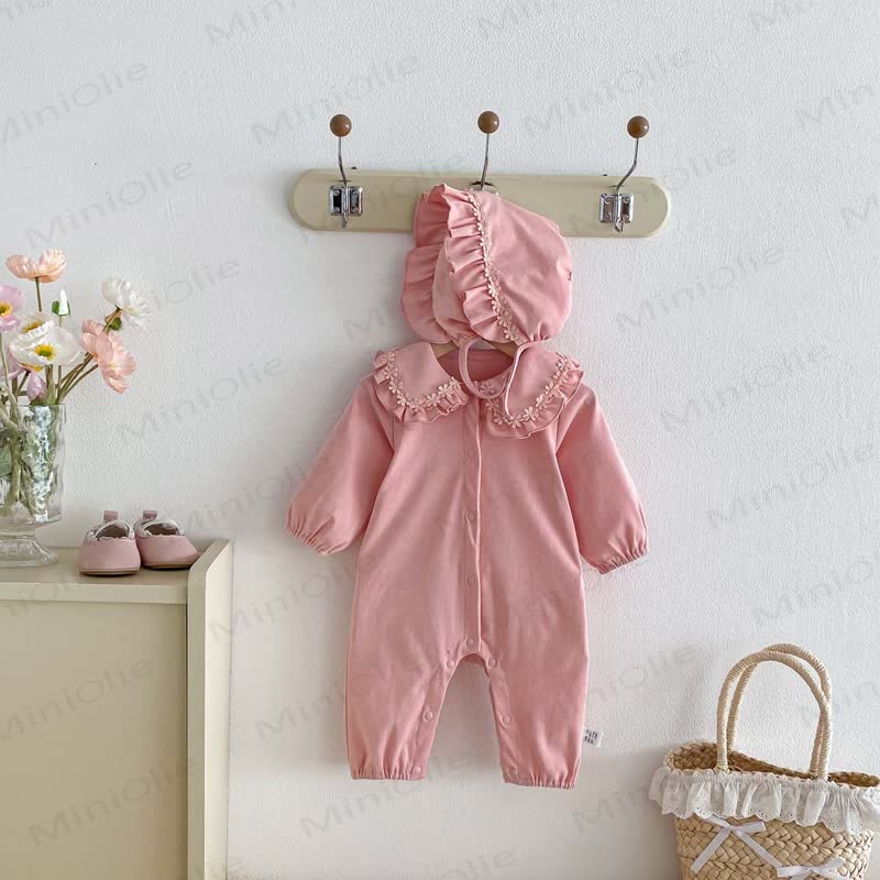 Baby Strampler mit Blume und Hut - image 3