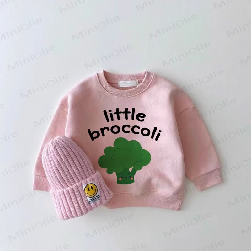  LITTLE BROCCOLI Baby Rosa Sweatshirt - Rosa - 2-3J - image 1