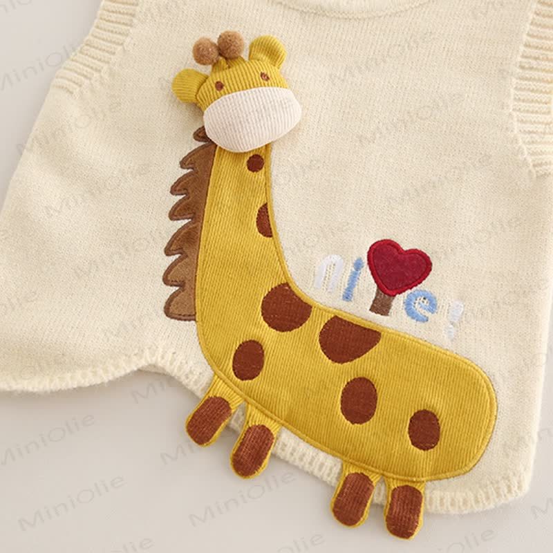 Baby Kleinkind Giraffe Liebe Stricken 3- Set - image 10