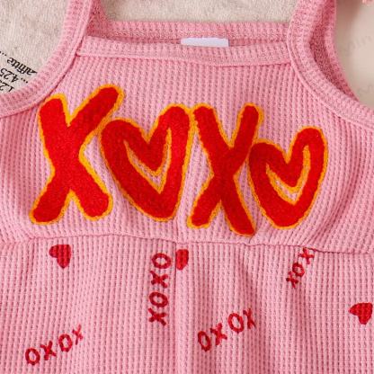 XOXO Baby Girl Schleife Liebe Overalls - image 7