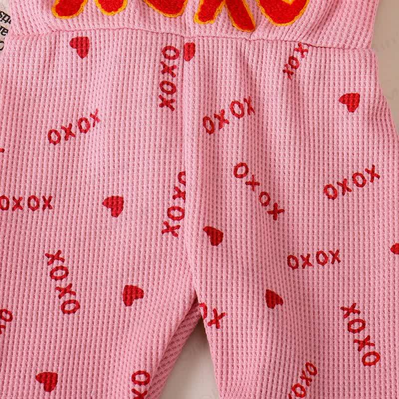 XOXO Baby Girl Schleife Liebe Overalls - image 8