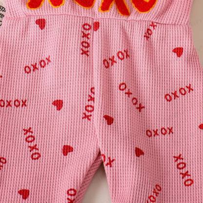 XOXO Baby Girl Schleife Liebe Overalls - image 8