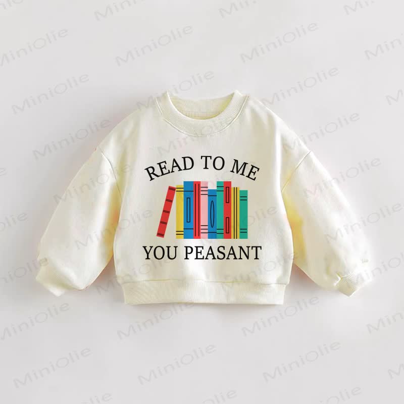 READ TO ME YOU PEASANT! Baby Kleinkind - Sweatshirt in Creme - Creme - 3-5J - image 1