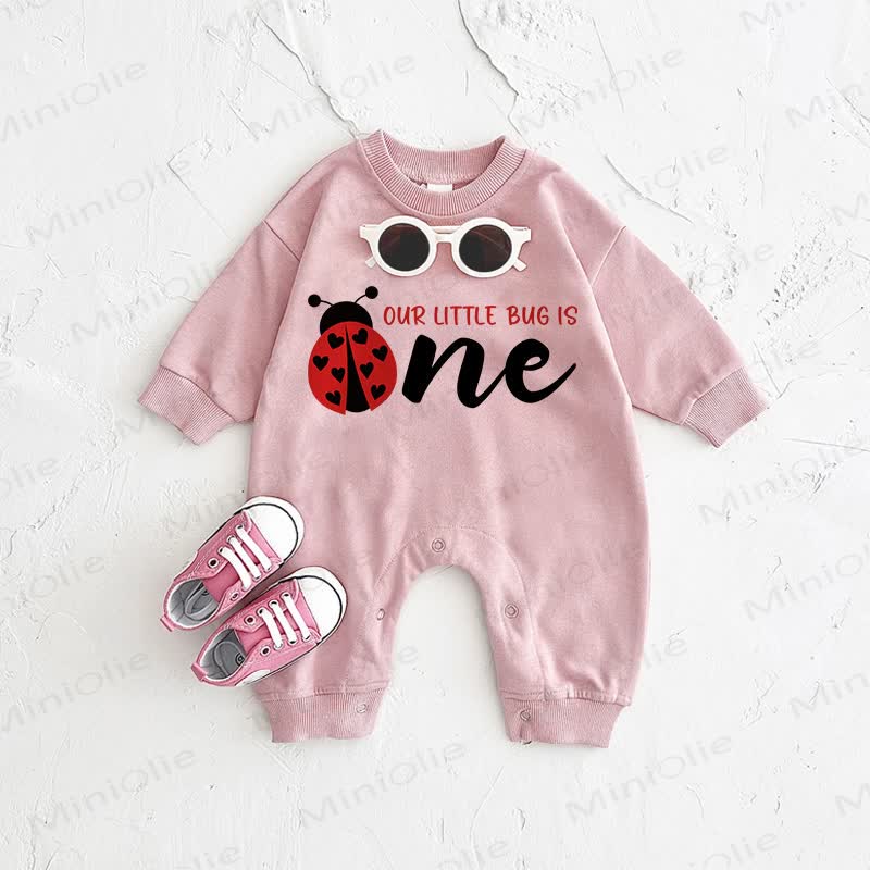 OUR LITTLE BUG IS ONE IST EIN Baby Rosa - Rosa - 2-3J - image 1