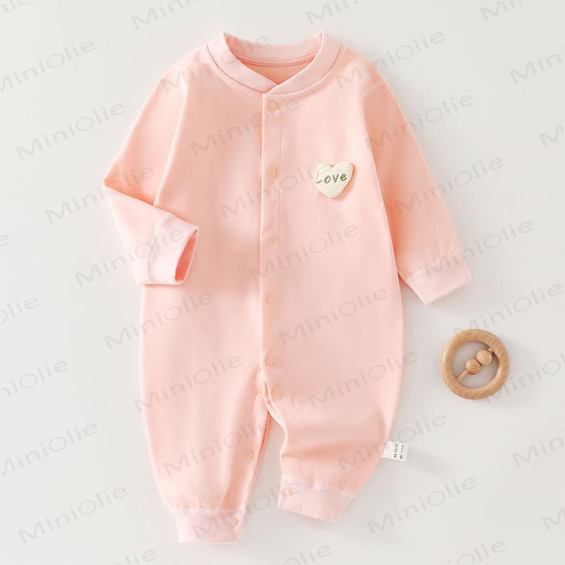 LOVE Baby Herz Pyjama Strampler - Rosa - 18-24M - image 7