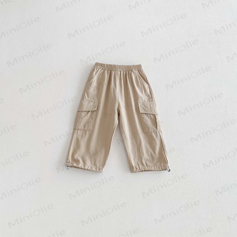 Baby Kleinkind Arbeiter, Einfarbig, locker Hose - Khaki - 8Y - image 8