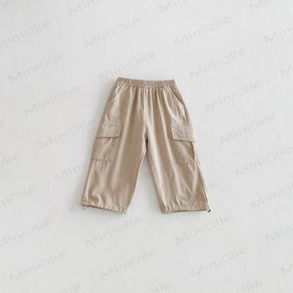 Baby Kleinkind Arbeiter, Einfarbig, locker Hose - Khaki - 8Y - image 8