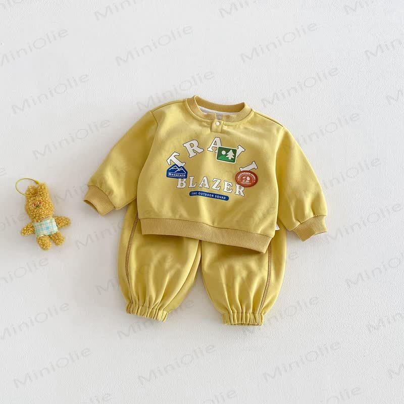 Baby Kleinkind Jungen Zoo 2-teiliges Set - Gelb - 5-7J - image 7