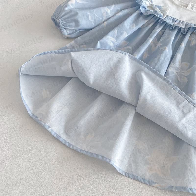 Kleid mit Blume und Schleife für Kind und Mädchen - image 9