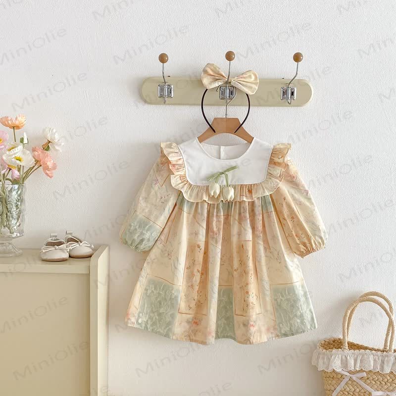 Süß Blume für Kind und Kleid - Beige - 10Y - image 1
