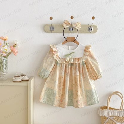 Süß Blume für Kind und Kleid - Beige - 10Y - image 1