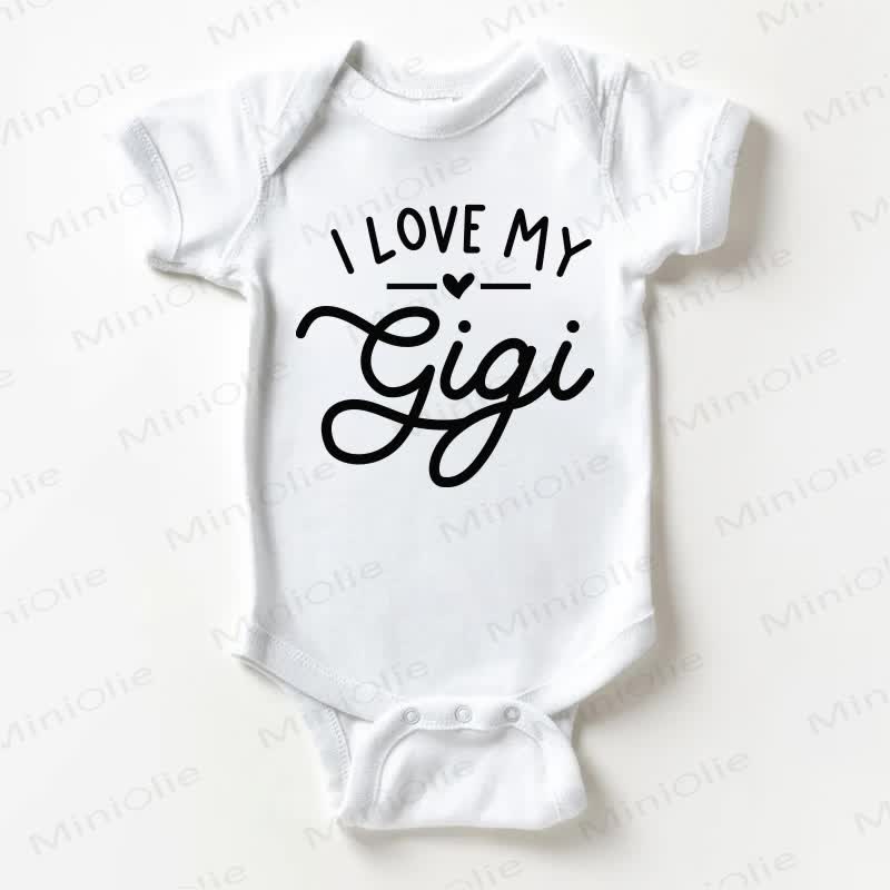 I LOVE MY GIGI Baby Bodysuit - Weiß - 18-24M - image 1