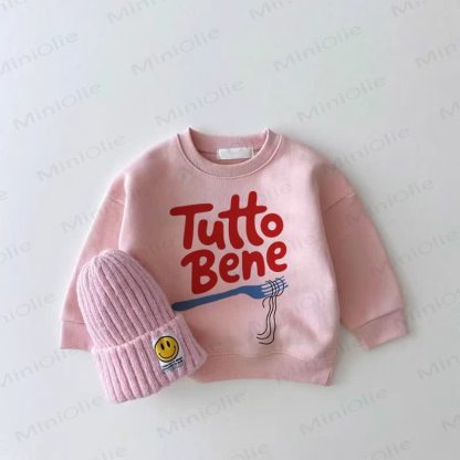 TUTTO BENE Baby Noodles Rosa Girl Sweatshirt - Rosa - 2-3J - image 1
