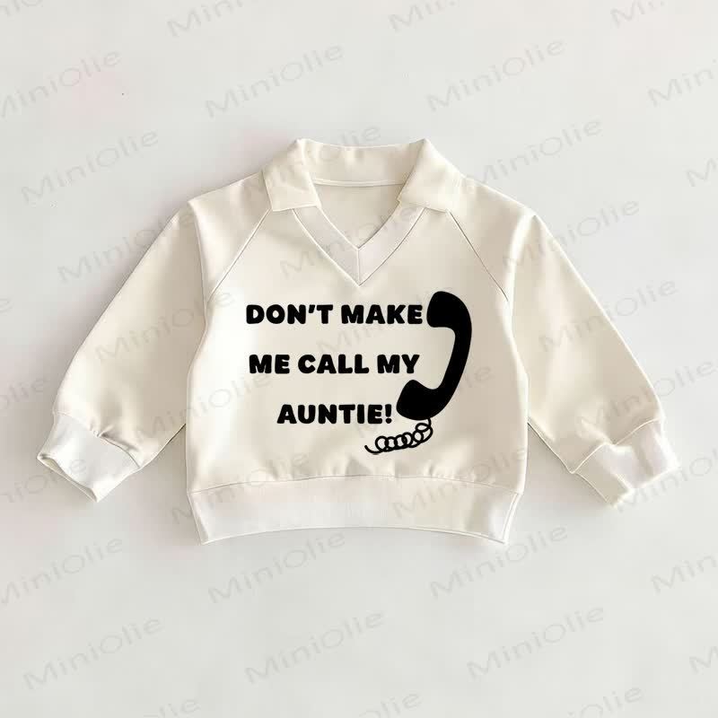 DON'T MAKE ME CALL MY AUNTIE Baby -Polo Spitze - Weiß - 2-3J - image 1