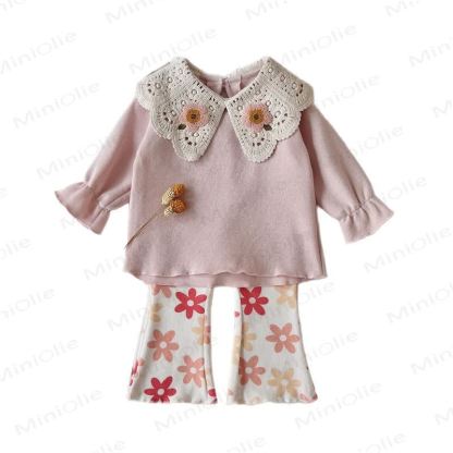 2-teiliges Set aus Blumen Lace für Baby Mädchen - image 5
