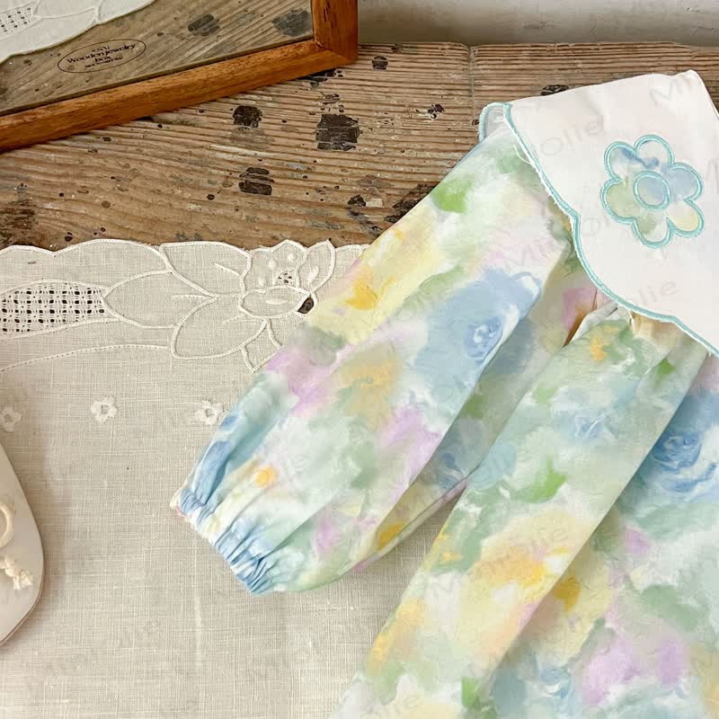 Kleid für Baby und Kleinkinder mit Gestickt am Revers - image 7