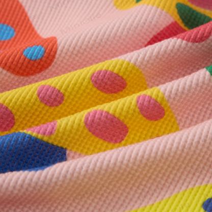 Baby Waffel Sweatshirt mit Bunt Pilzmuster, 2-teiliges Set - image 5