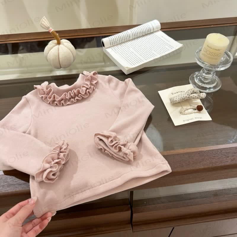 Kleinkind Kind Einfarbig Rüschen-T-Shirt - Rosa - 10Y - image 4