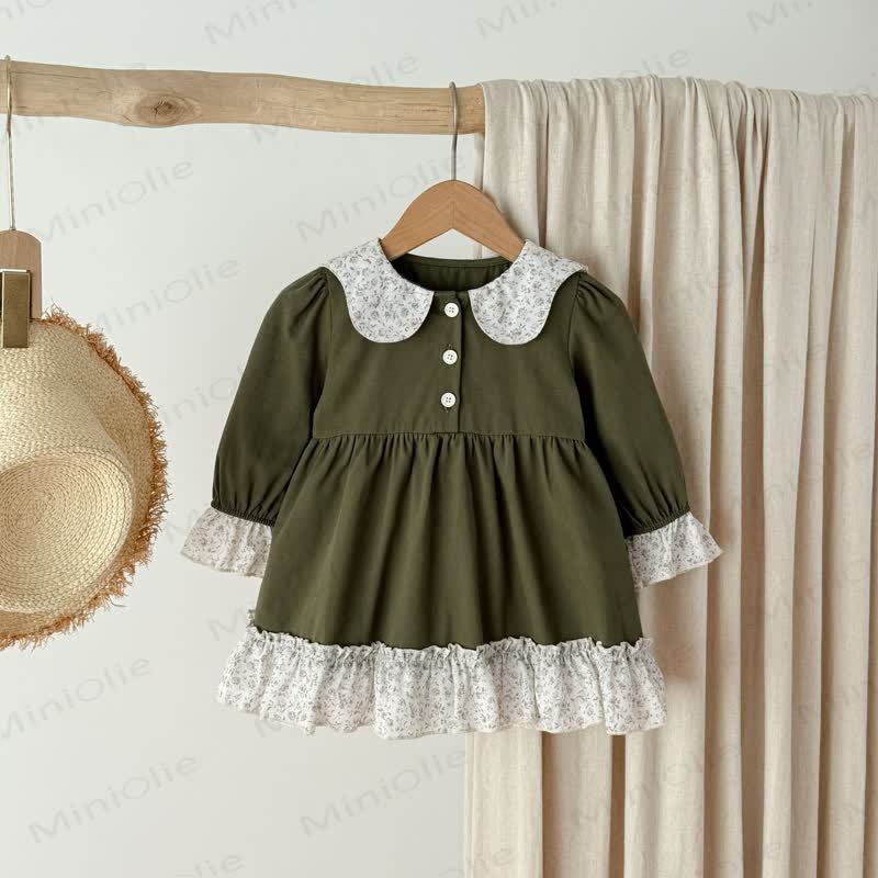 Lace mit Blumen und Spitze für Baby und Kleinkind - Grün - 8Y - image 3