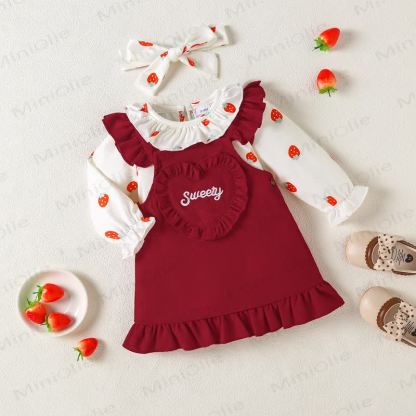 SWEETY 3D - Liebe für Baby & Erdbeere Bodysuit - image 3