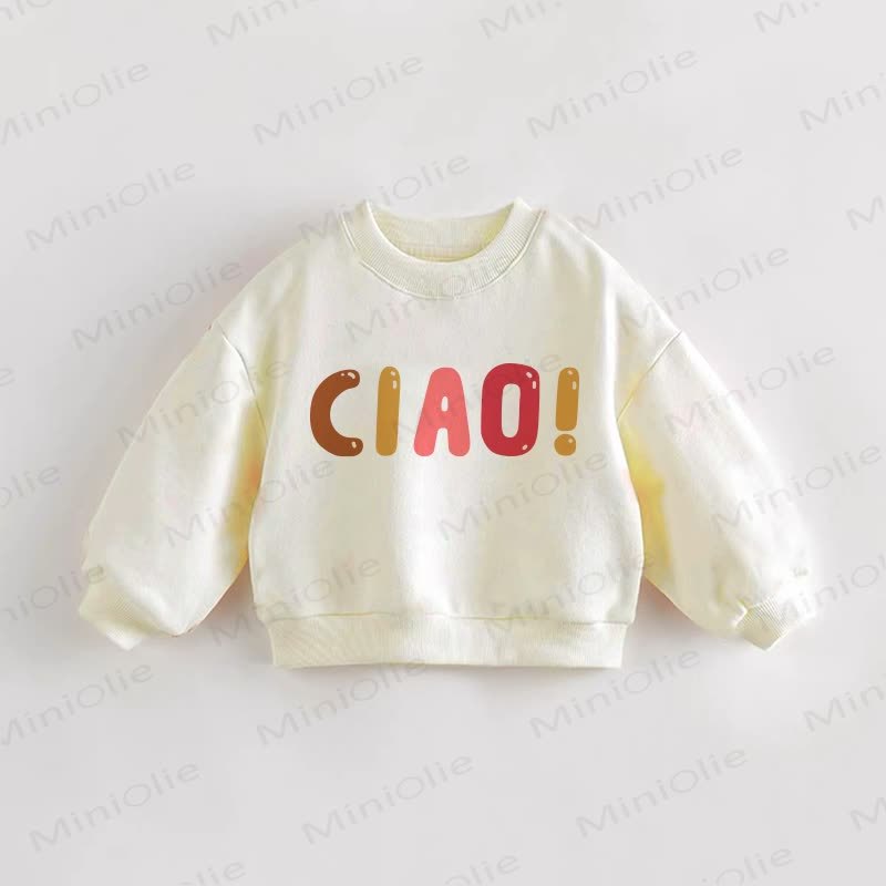CIAO Cremefarbenes Baby Kleinkind Sweatshirt - Creme - 3-5J - image 1