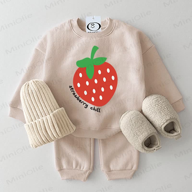 Baby Erdbeere Beige 2-teiliges Set - Beige - 2-3J - image 1
