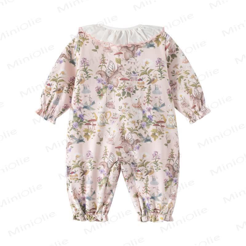 Baby Strampler mit Blumen und Tier - image 9
