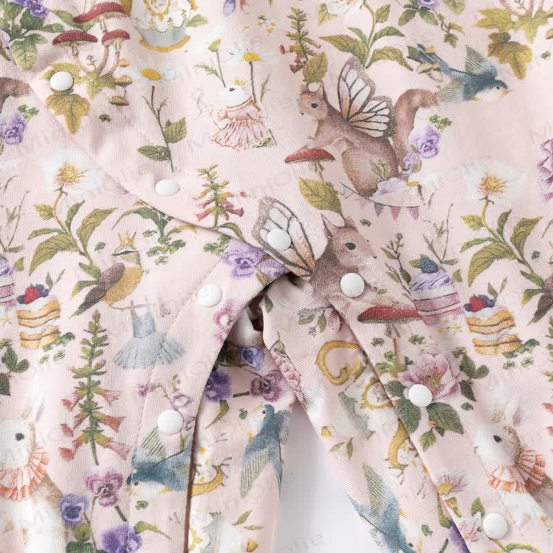 Baby Strampler mit Blumen und Tier - image 12