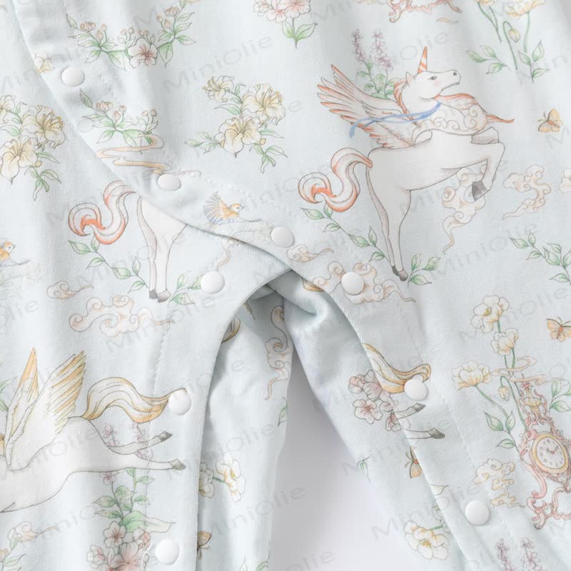 Baby Strampler mit Blumen und Tier - image 5