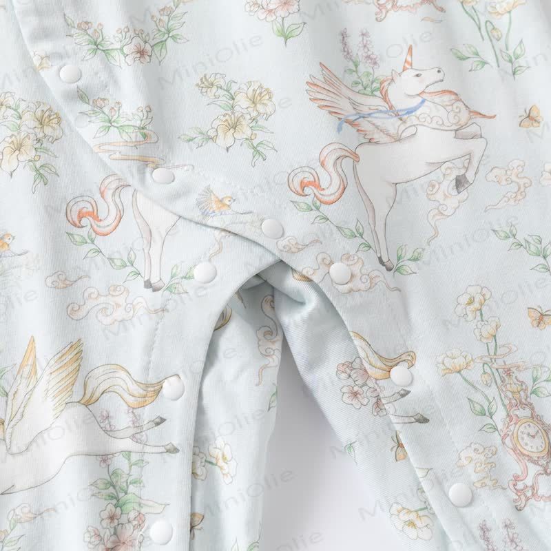 Baby Strampler mit Blumen und Tier - image 5