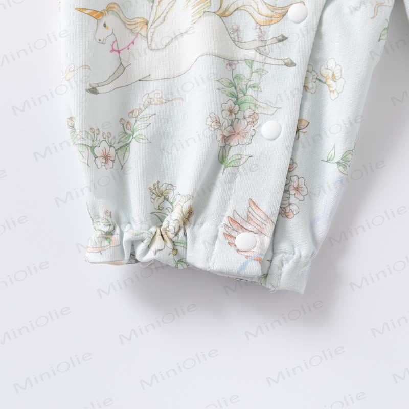 Baby Strampler mit Blumen und Tier - image 6