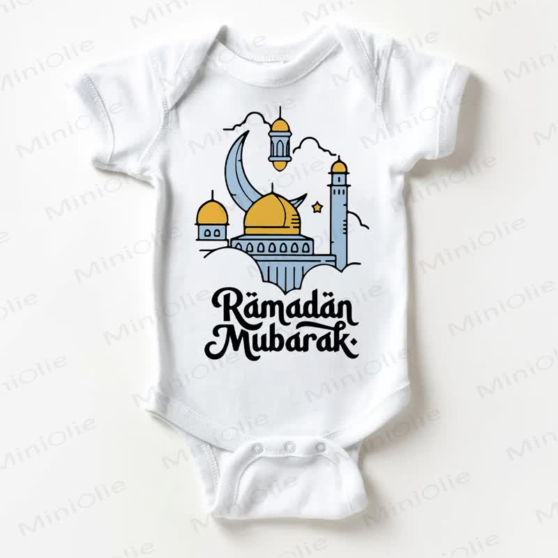 RAMADAN MUBARAK Baby Bodysuit, weiß - Weiß - 18-24M - image 1