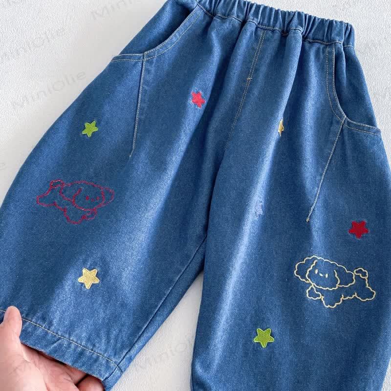 Jeans mit Hundestickerei für Baby und Kleinkind - image 6