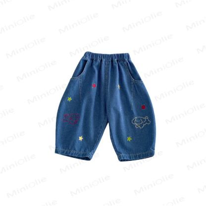 Jeans mit Hundestickerei für Baby und Kleinkind - image 4