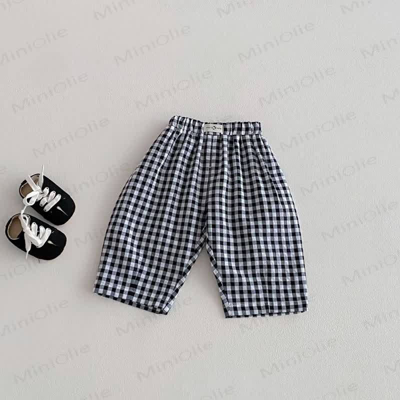 Baby Kleinkind - Hose - Schwarz -weiß Plaid - 5-7J - image 8