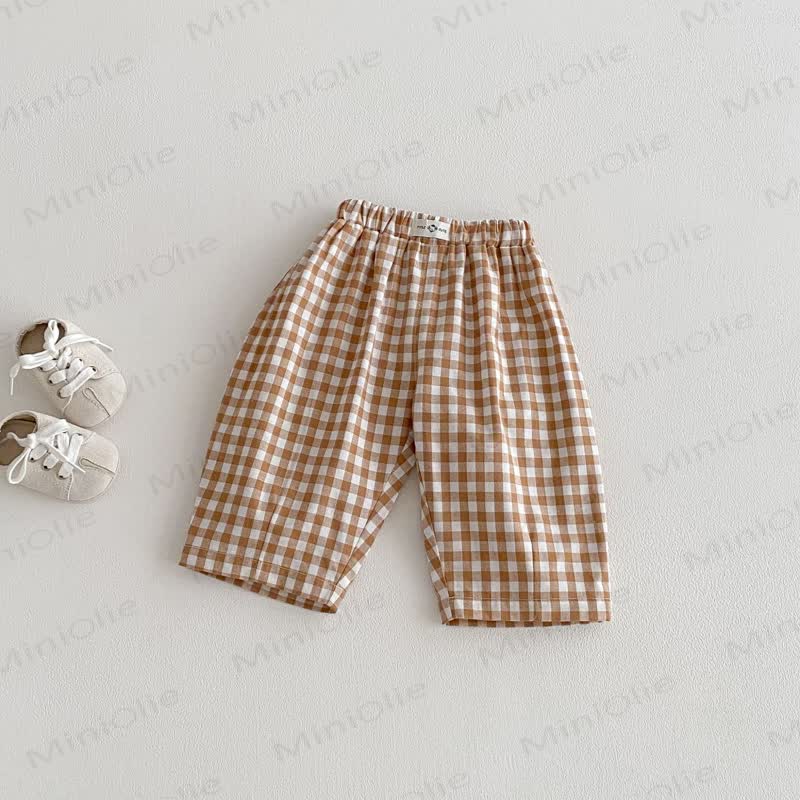 Baby Kleinkind - Hose - Kaffee Plaid - 5-7J - image 9