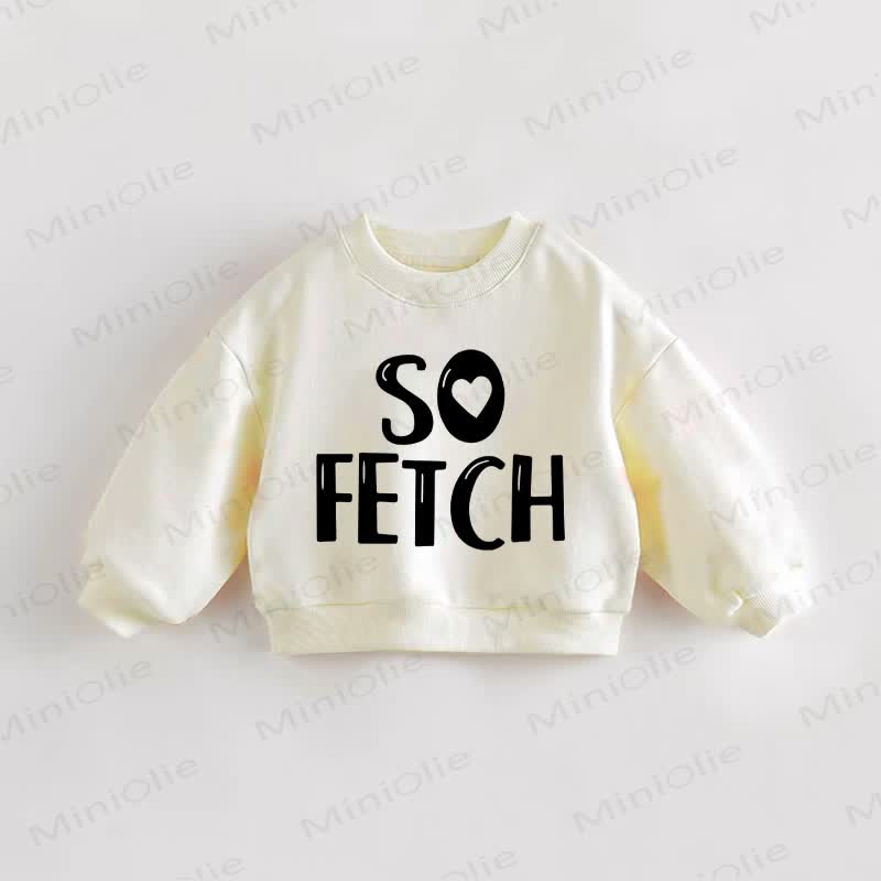 SO FETCH Baby Kleinkind Sweatshirt - Creme - 3-5J - image 1
