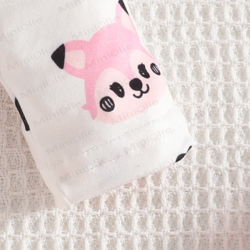 Baby Mädchen- Kleid mit Fuchs - Schleife und Liebe Bodysuit - image 7